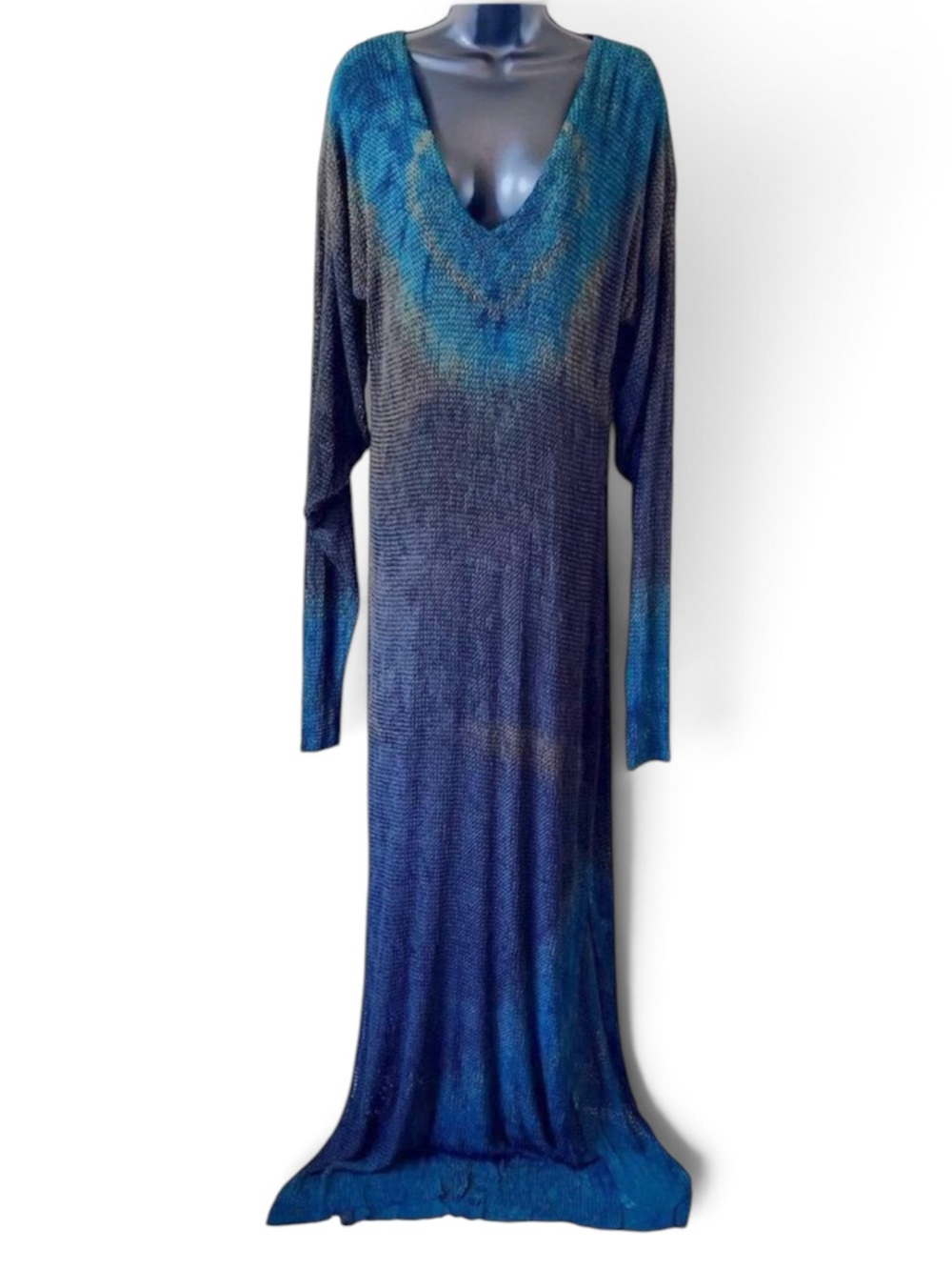 RAIF Tie Dye Long Knit Maxi Dress